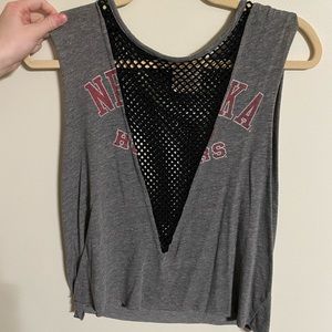 LF mesh vintage see through tank top